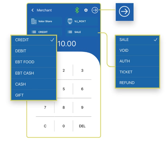 Valor RCKT- Payment Form