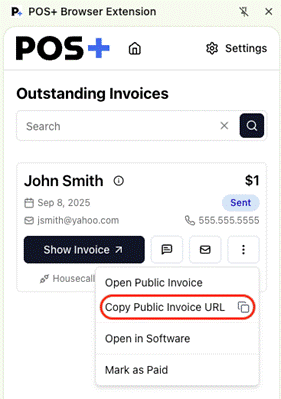 POS+ Dashboard-Copy public Invoice URL