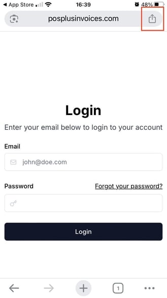 POS dashboard install-log in_KB Media