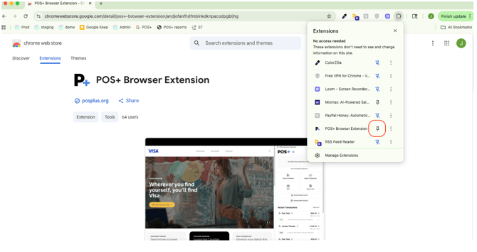 POS+ Browser Extension Enable PIN_KB media