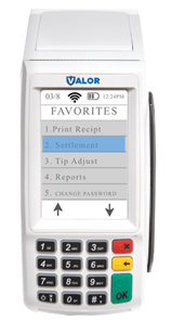 Settle batch Valor Terminal Step 2