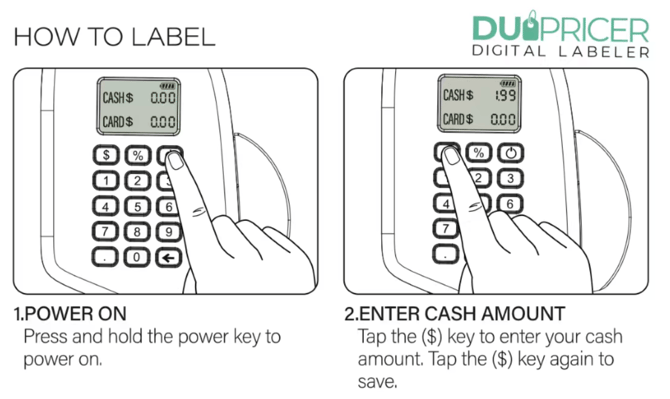 Valor Duo PRice Labeler-Print Issues-Step 1