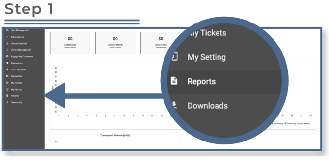 Valor Portal- Where to find reports Step 1